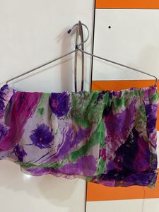 Mini skirt And high neck Top