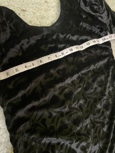 Black Velvet Suit With Dupatta
