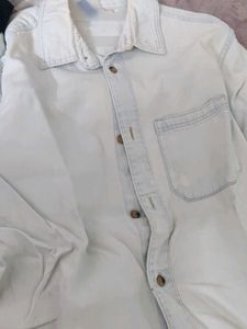 Men's Light Wash Denim Shirt