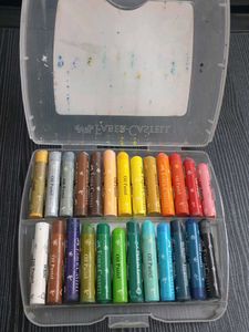 Camel Poster Colours &amp; Faber-Castell Oil Pastels