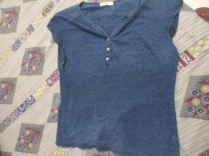 Blue Denim Style Top