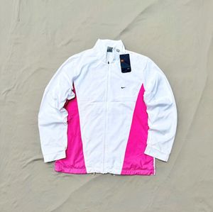 Nike White & Pink Track Jacket
