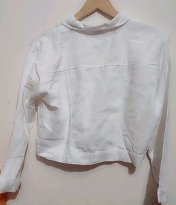 White Crop Jacket For Girl Or Women 36 Bust