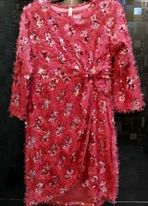 Sparkly Sequin Furry Dress