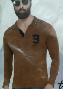 Men's Brown Polo T-Shirt