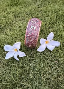 Maroon Glitter Lac Kada
