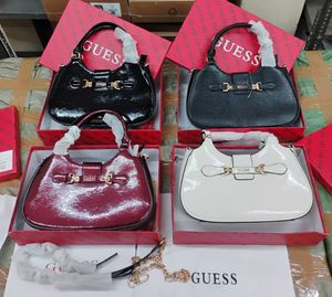 Guess Patent Leather Shoulder Bag