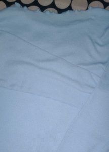 Baby Blue Ribbed Long Sleeve Top