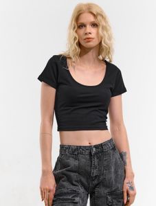Zara Black Crop Top