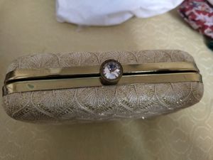 Gold Party Wear Clutch