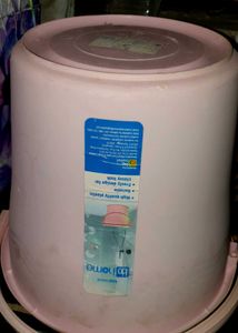 Durable Pink Plastic Bucket