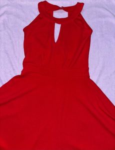Red Halter Neck Dress