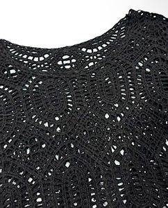 Crocheted Black Top