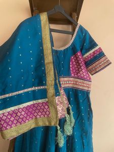 Teal &amp; Pink Indian Dress