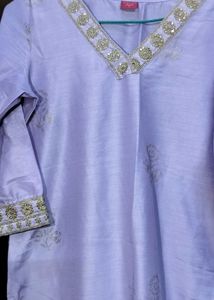 Elegant Lavender Kurta Set