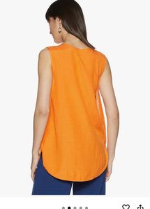 AND Sleeveless Orange Tunic Top