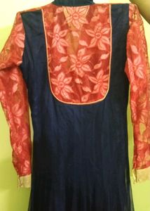 Elegant Blue Anarkali Kurta