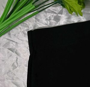 Classic Black High-Waisted Mini Pencil Skirt