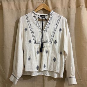 Boho Embroidered Blouse