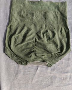 Olive Green High-Waisted Shaping Briefs