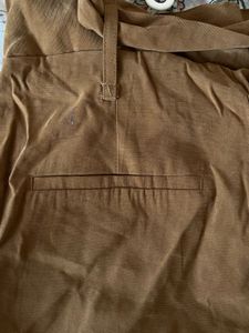 Zara Brown Trousers (XS / 24-inch Waist) with Belt
