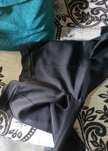 Branded Black Flared Pants