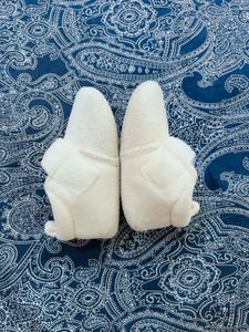 Soft Cream Baby Booties