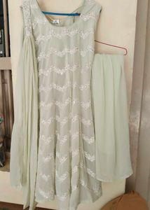 Elegant Sequined Kurta Set with Dupatta