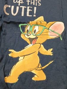 6-8 year Cute Jerry Mouse Graphic Tee