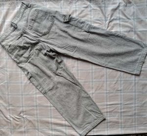 Gray Cargo Style Pants