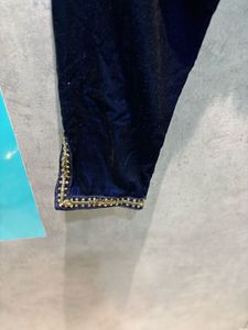Elegant Navy Velvet Kurta coord set
