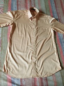 Shiny Light Yellow Medium Size Shirt