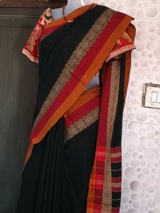 GentlyUsedElegantKhadiCottonSaree
