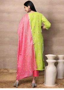 Vibrant Kurta Set with Dupatta