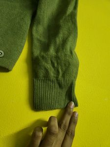 Mint Green Sweatshirt With Wide Leg Ginger