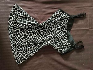Embellished Animal Print Cami Top