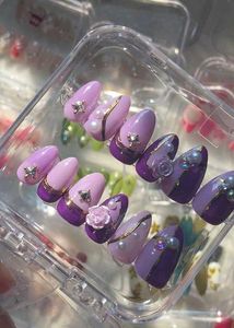Luxury Purple &amp; Lavender Press-On Nails
