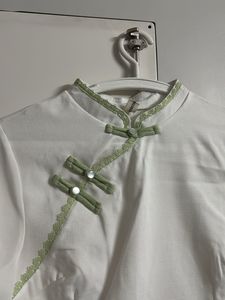 White Cheongsam top