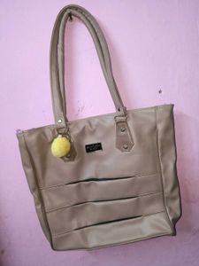 Stylish Taupe Tote Bag