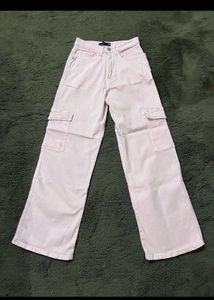 Pink cargo jeans and 5 briefs