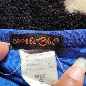 Vibrant Blue Tie-Side Bikini Bottoms