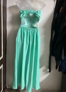Mint Green Two-Piece Maxi Dress