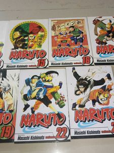 Naruto Manga Volumes 14-17, 19,22, 23