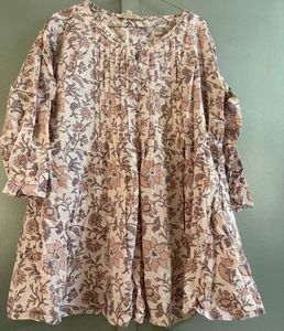 Boho Floral Print Cotton Kurta