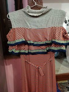 Striped Sleeveless Dress