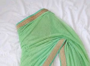 Elegant Pastel Saree with Intricate Embroidery