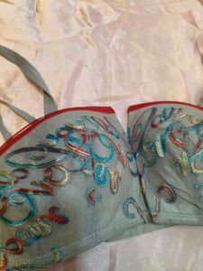 Embroidered Balconette Bra