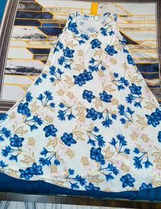 Floral Print Sleeveless nighty