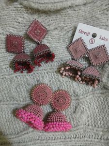 Combo of 3 Earring (Jhumka)