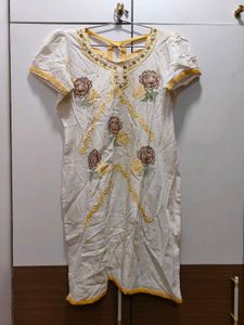 Y2k Style White Kurti
